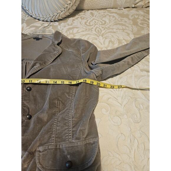 Women's J Jill velour faux suede jacket blazer size 10 - Picture 6 of 8